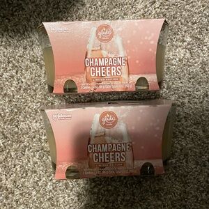 (2) Christmas Scent Champagne Cheers 6.8 oz Twin Candle